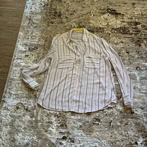 Striped Button-Up Shirt